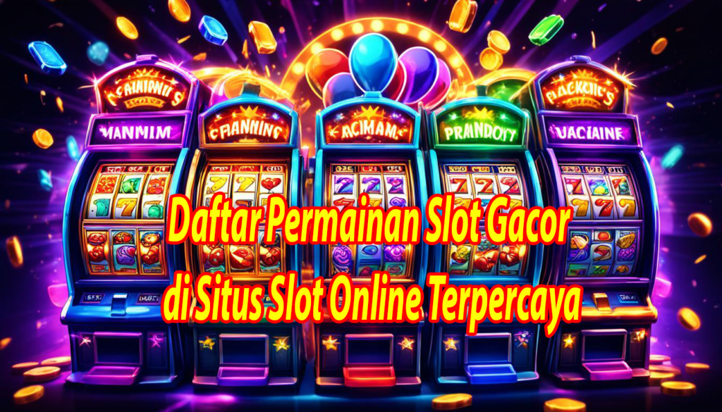 Daftar Permainan Slot Gacor di Situs Slot Online Terpercaya